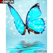 HOMFUN Full Square/Round Drill 5D DIY Diamond Painting "Butterfly landscape" Embroidery Cross Stitch 3D Home Decor A11440 2024 - buy cheap