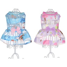 H92 Sweety Summer Puppy Dog Dress Spring Colorful Dog Cat Princess tulle Skirt Dresses Cheap Pet tutu Dress Clothes Costumes 2024 - buy cheap