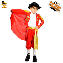 DSPLAY New Style Halloween Boys Matador Costume Kid's Luxurious Handsome Bullfighter Costume Dress up Cosplay suit 2024 - buy cheap