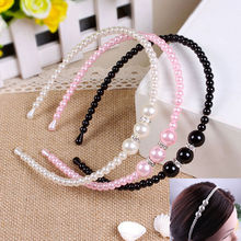 1 Pc New Style Princess Pearl Elegant Kids Girl Pearl Headbands Hair Bands Women Children Hair Accessories 2024 - buy cheap