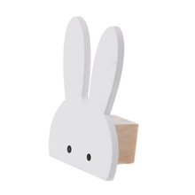 1SET Cute Bunny Hook Wooden Clothes Hanger Wall Decor Children Bedroom Pendant 2024 - buy cheap