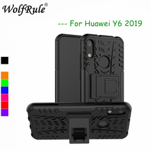 Funda de teléfono Huawei Y6 2019 funda de doble capa armadura de silicona para Huawei Y6 2019 soporte de soporte carcasa Y6 2019 Fundas Moblie 6,09" 2024 - compra barato