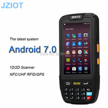 Terminal de datos móvil Android PDA industrial resistente 1D 2D escáner de código de barras láser lector NFC 2024 - compra barato