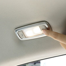 Acessórios para luz de leitura traseira em aço inoxidável, 2 peças, guarnição decorativa para bmw x3, g01, 2018, 2019 2024 - compre barato