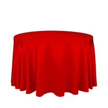 10Pcs Red 90" Round Elegant Satin Tablecloths Table Decoration For Wedding Party Banquet Free Shipping 2024 - buy cheap