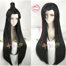 Tian guan ci fu Cosplay Xie lian Black Long Cosplay Wigs Hua cheng  Hair Wig 2024 - buy cheap