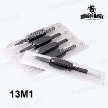 10pcs 13M1 Disposable Black Sterilized 19mm Grip Tube Tip Needle 2024 - buy cheap