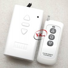 Parada do motor Para Cima e Para Baixo Controle Remoto DC Interruptor 12 V 24 V 36 V Larga da Tensão Do Motor Para A Frente Reverso Parar switches sem fio 315 433