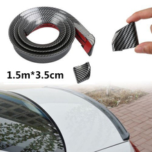 Universal Carbon Fiber Style 3D Trunk Boot Spoiler Lip Wing 1.5M Durable PU 2024 - buy cheap