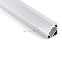 Juego de luces led de aluminio extruido en forma de L, perfil de extrusión Tipo V para cocina, 20x2m 2024 - compra barato