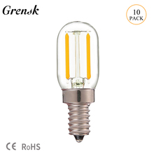 Grensk T22 12V 24V DC/AC LED Lamp 1W E12 E14 Led Cob Filament Refrigerator Bulb Vintage Decoration Lighting Bulbs Lampada Led 2024 - buy cheap