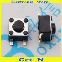 Interruptor de botão tátil de 4 pinos do interruptor do tato da restauração de 50 pces 4.5*4.5*4.3mm 2024 - compre barato