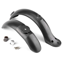 Dianteiro traseiro fender para xiaomi m365 scooter elétrico paralama dianteiro traseiro conjunto guarda prateleira suporte skate scooter peças 2024 - compre barato