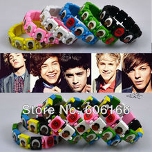 Wholesale 84pc/lot HOT NEW 1D I Love One Direction Super Star Mixed color Wooden Stretch Bracelets Party Gift Fashion Jewelry 2024 - купить недорого