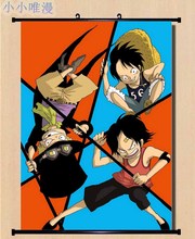 Imágenes decorativas de Anime japonés, personajes de ONE PIECE, Nico Robin, Sanji y Chopper, póster de desplazamiento de pared para decoración del hogar 2024 - compra barato