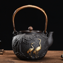 Bule de chá japonês, chaleira para chá tetsubin de ferro fundido, autêntica, 1300ml, 1,3l, novo conjunto de bule de chá 2024 - compre barato