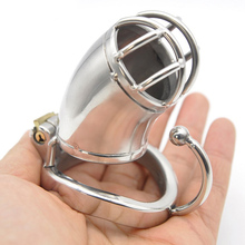 Hook cockring metal chastity cage penis sleeve sex toys for men bird lock bondage stainless steel male chastity device cock cage 2024 - buy cheap