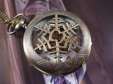 2015 Free shipping hot sale wholesale ladies mens New Antique Steampunk Snowflake Pocket Watch Necklace Pendant wp252 2024 - buy cheap