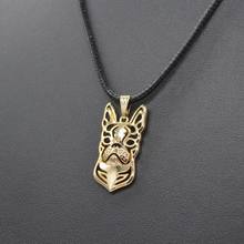 Lovers' Boston Terrier Necklaces Jewelry Metal Dog Pendant Necklaces Drop Shipping 2024 - buy cheap