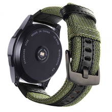 Pulseira de couro de nylon, pulseira de relógio inteligente para xiaomi amazfit gtr 47mm 42mm bip pace stratos 3 2 2s sport band 2024 - compre barato
