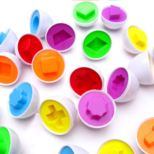 6 яиц/Набор Обучающие Развивающие цветные яйца Пазлы игрушки 6 форм мудрый ролевый пазл умный детский инструмент для детей игрушки для детей 2024 - купить недорого