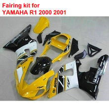 Компрессионный молдинг обтекатели для мотоцикла Yamaha YZFR1 2000 2001 желтый черный белый комплект обтекателей YZF R1 00 01 BA117 2024 - купить недорого