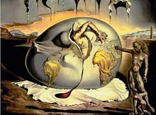 Salvador Dali Geopoliticus Child Birth of the New Man Art SILK POSTER Decorative painting 24x36inch 2024 - buy cheap