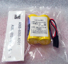 Batería de litio BR-AGCF2W 6V 2200mAh PLC, A98L-0031-0011, con conectores de tapones negros, A06B-6093-K00, 10 Uds., envío gratis 2024 - compra barato