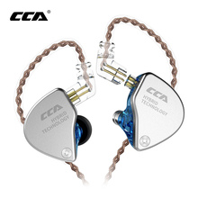 CCA CA4 1BA + 1DD гибридные наушники для ушей HIFI DJ монитор для бега спортивные наушники гарнитура наушники с разъемным кабелем CCA C10 C04 2024 - купить недорого