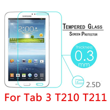 ShuiCaoRen-Protector de pantalla de vidrio templado 9H, película protectora a prueba de explosiones para tableta Samsung Galaxy Tab 3 T210 T211 de 7" 2024 - compra barato
