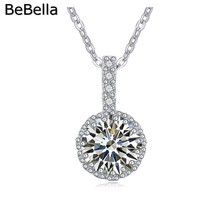 BeBella-collar con colgante de Circonia cúbica, 3 colores con ajuste de Micro pavé, piedra de circonia cúbica de alta calidad, joyería de boda 2024 - compra barato