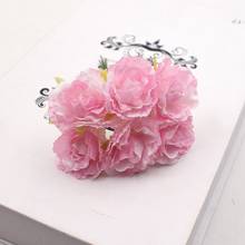 60pcs 3.5cm Silk high quality Artificial Flower Rose bouquet For Wedding Decoration DIY Wreath Gift Scrapbooking Craft Flower-60 2024 - buy cheap