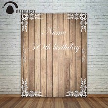 Allenjoy photocall portrait door wall-papers background white frame wooden custom birthday vintage  Photo backdrops fotografia 2024 - buy cheap