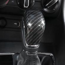 1pc Car Gear Shift Knob Head Cover Trim Decorative Sticker for MG ZS 2017-2018 Carbon Fiber Color Car Accessories 2024 - buy cheap