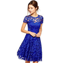 New Summer Women Dress floral Embroidery lace sexy Dresses Bodycon Chinese style plus size clothes hollow out party dresses W27 2024 - buy cheap