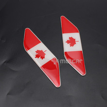 2pcs Car Side Body Canada Flag Logo Emblem Badge Decal Symbol Anti-collision Sticker Universal Fit 2024 - buy cheap