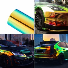 135*1200CM Car Stickers Color Change Chrome Vinyl Film Laser Plating Car Wrap Sticker Decal Air Release Film 2024 - buy cheap