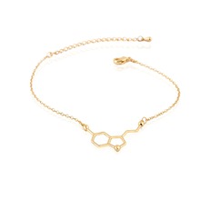 Shuangshuo, Модный женский браслет, женский браслет, браслет из звеньев цепи с химической структурой, браслет с подвесками, мужские браслеты SL035 2024 - купить недорого