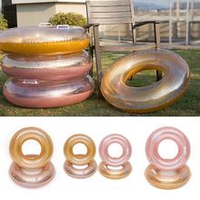 Inflatable Sequins Round Swimming Ring Glitters Buoy Circle Water Party Supplies Float Water Party Toy 2024 - buy cheap