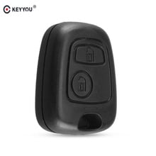 KEYYOU 20X Remote Key Car Key Blade Fob Case Shell Cover For Citroen C1 C4 For Peugeot 107 207 307 407 206 306 406 2024 - buy cheap