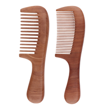 Peine de madera para barbas, cabeza y bigote, tamaño de bolsillo, duradero, antiestático, para hombres y mujeres 2024 - compra barato