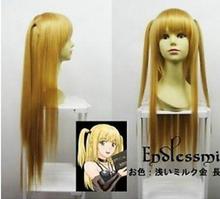 WIG Death Note Amane Misa Blonde Long Cosplay Party Wig Fashion 80cm Cos Wig Hair Free Shipping 2024 - buy cheap