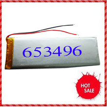 653496 MP4 GPS battery battery 3.7V rechargeable polymer battery navigator Rechargeable Li-ion Cell 2024 - buy cheap