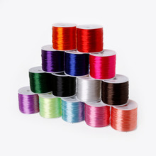 Rollo de alambre elástico para fabricación de joyas, cuerda elástica colorida de 0,7mm de diámetro, 50 m/rollo, nuevo diseño 2024 - compra barato