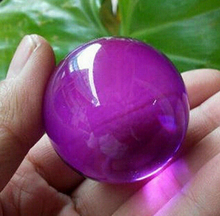 SUIRONG---331 + + + 40mm + suporte asiático raro roxo magia cristal vidro cura esfera 2024 - compre barato