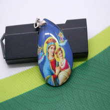 Pulsera con cuentas de la Virgen María con niño, joyería de San Raphael con diseño de regalo, medalla de Santa Ana religiosa 2024 - compra barato