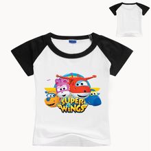 Super wings t shirt boys cotton summer top kids clothes boys tshirt girls tops short sleeve cartoon children t shirts 2024 - buy cheap