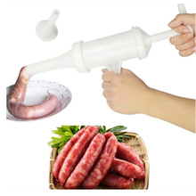 Boa qualidade útil salsicha máquina de carne material enchimento mão operado salame maker + funil grau alimentício 2024 - compre barato