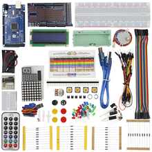 Starter Kit for MEGA 2560 LCD Servo Motor Sensor Module Jumper Wire Project Learning AVR MCU Learner for Arduino 2024 - buy cheap