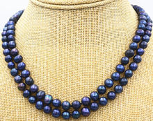 Красивое 2-рядное ожерелье из пресноводного жемчуга акоя Таити 7-8 мм 17-18 "AA 2024 - купить недорого